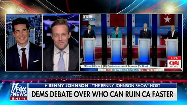 Benny Johnson Calls California Governors Debate ‘Raccoons Fighting over the Trash in the Dumpster’
