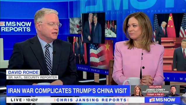 David Rohde: Trump’s War Against Iran Put Him in a Weaker Negotiating Position with China