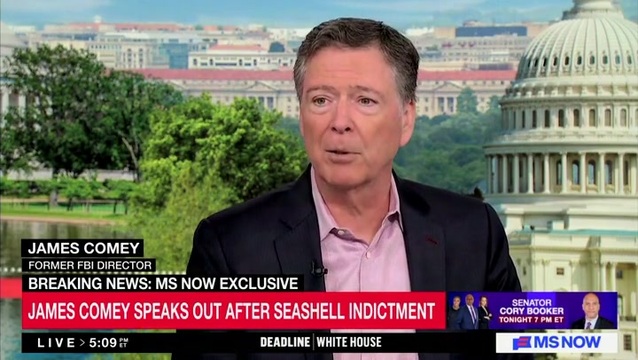 James Comey When Asked About His Defense on the ‘86 47’ Seashells: ‘I’m Not Going to Talk About That’
