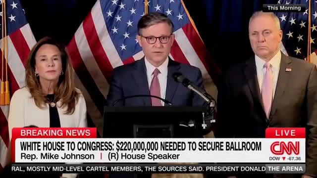 Speaker Johnson: The W.H. Ballroom Will Be ‘a Donation to the Country’; Trump Is ‘Doing It for the Country’