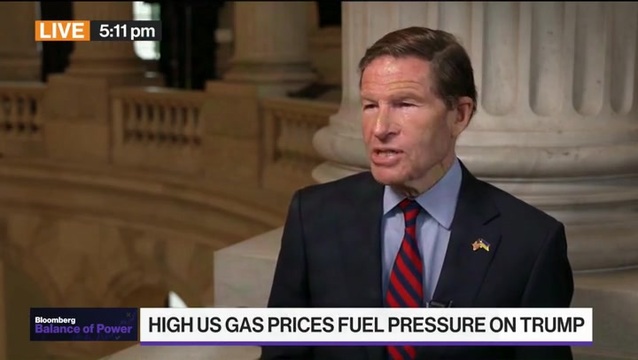 Dem Sen. Blumenthal: ‘I Support Suspending the Gas Tax’ but It Will Make ‘a Very Marginal Difference in What Consumers Pay at the Pump’