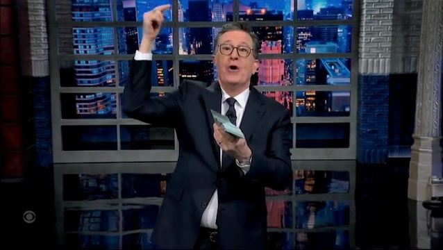 Colbert Updates His Hormuz Segment with ‘A Trillion Misuz’d, Stockpiles Barely Reduz’d’