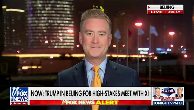 Fox’s Peter Doocy Reports on ‘Heated and Physical Clashes’ Between Trump’s Secret Service and Chinese Police