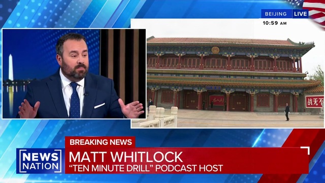 Matt Whitlock: The Biggest Win for President Trump Is China Saying out Loud They Stand with Us on Iran