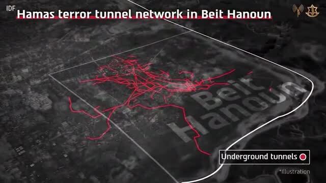IDF Says It Dismantled Nearly 7 Miles of Underground Hamas Tunnel Routes in Northern Gaza
