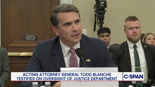 Todd Blanche on Anti-Weaponization Fund: ‘We’re Not Moving Forward with the Fund; Period’