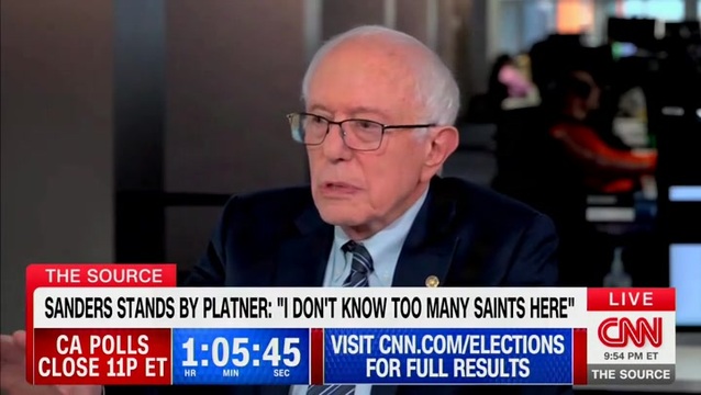 Bernie Sanders: I’m Sure that Graham Platner ‘Is Not a Saint’