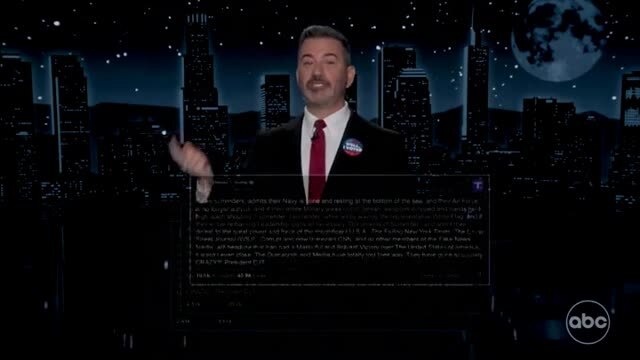 Kimmel Calls Trump’s Similar Posts on Iran War: ‘They Say that ‘History Repeats Itself,’ So Does Senility’