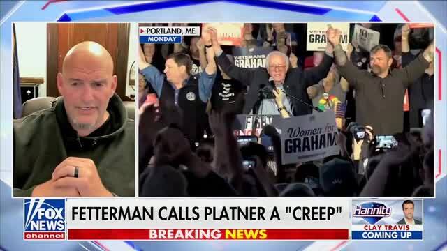 Fetterman: Graham Platner Mocks How I Dress While He’s on a Site Posing in a Towel in a ‘Disgusting Website’