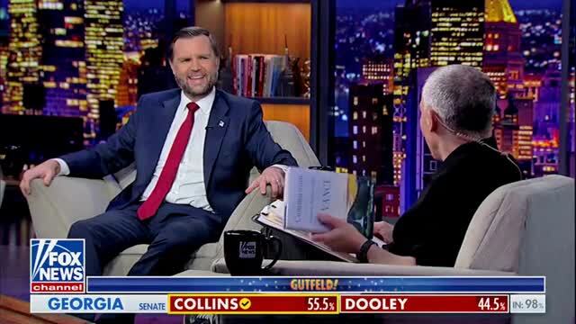 Vance: I’m Gonna Change the Subtitle of My Book to ‘I Hang out with Gutfeld an Hour and Now I’m Going to Hell’