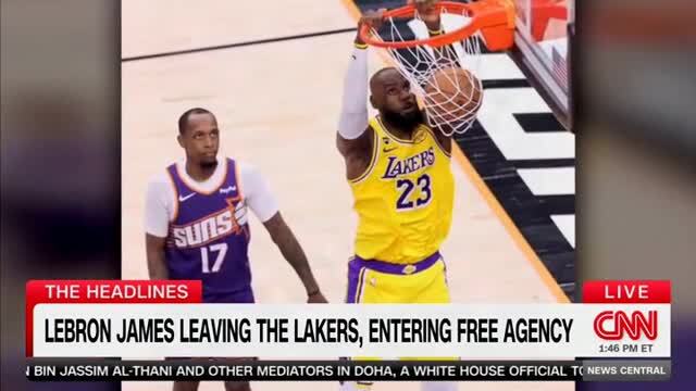 CNN: LeBron James Leaving L.A. Lakers, Entering Free Agency