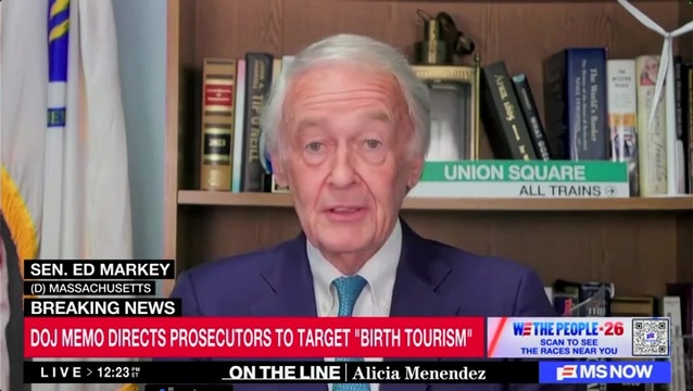 Dem Sen. Markey: Trump Admin’s Effort to End Birthright Citizenship Is All About ‘Making America Hate Again’