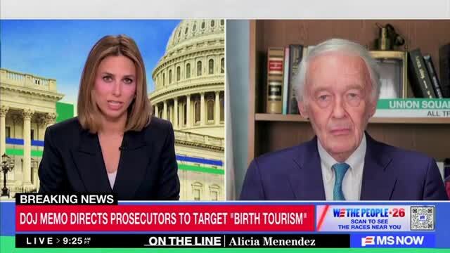 Sen. Ed Markey: The Only Way to Solve Republicans Stealing Two SCOTUS Seats Is by Expanding the Court by Four Seats