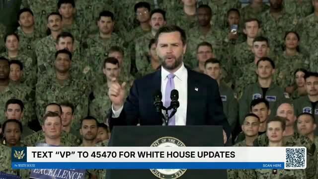 VP Vance at Naval Air Station Oceana: I’m Grateful To Be Here and Can’t Think of a Better Group to Spend This Week with Before America’s 250th Birthday