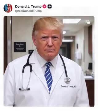 Trump Posts AI Generated Video of Him as a Doctor Treating Rosie O’Donnell, Robert De Niro for TDS