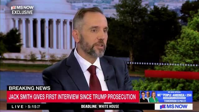 Jack Smith: ‘I Honestly Do Not Spend a Lot of Time Thinking About the Things [Trump] Says About Me and His Threats About Me’