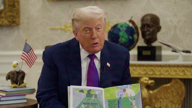 Trump at Storytime with SLOTUS: Barack Hussein Obama as a Basketball Player, Actually, His Favorite Sport Is Golf