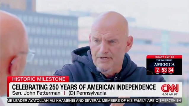Fetterman: ‘America Is a Miracle’; ‘As a Democrat, I‘m Insanely Proud To Be American’
