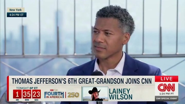 Thomas Jefferson’s 6th Great Grandson: A White President Can Have a Black Descendant, It’s What This Country Was Built on, the Diversity That Exist Now