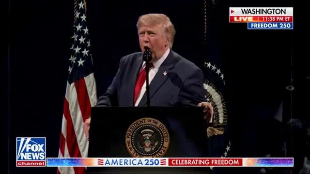 Trump at America 250 Celebration: ‘America Will Never Be a Communist Country’