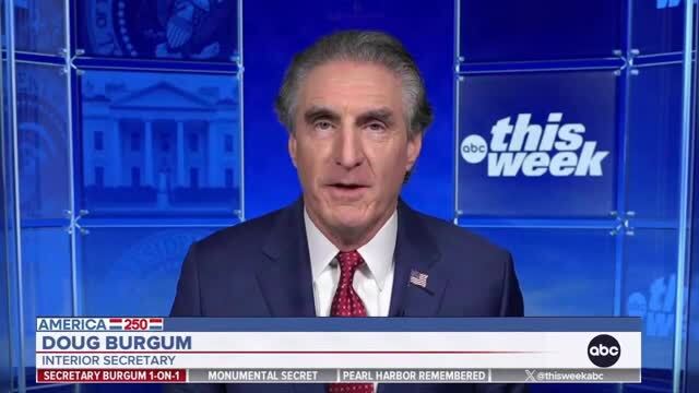 Doug Burgum on Trump Admin’s D.C. Cleanup: ‘Everybody that Lives in Washington, D. C. Says the Place Has Never Look Better’