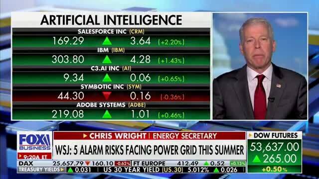 Sec. Wright: Spending Hundreds of Billions in Gov’t Subsidies Was a Driver of Increased Electricity Prices, the Trump Admin Is Reversing All of That