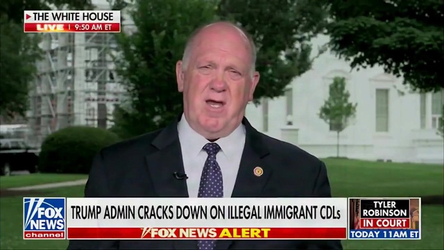 Tom Homan on Illegal Aliens: The Problem Is in Places Like N.Y., ICE and CBP Can’t Get Access to the DMV Database to Run Checks