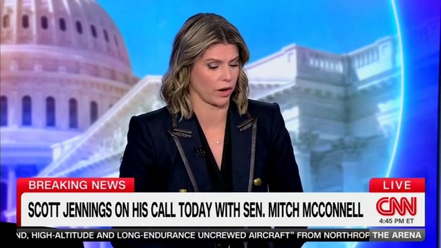 CNN’s Kasie Hunt Challenges Scott Jennings to Get Ailing McConnell on the Phone: ‘You Think He’d Be Willing?’