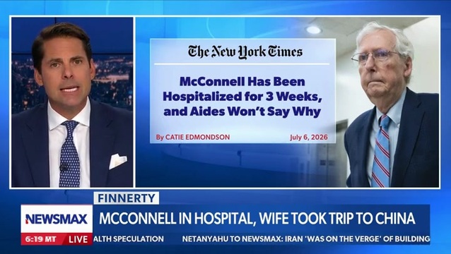 Finnerty to Scott Jennings: ‘What?’ Mitch McConnel Is Hospitalized for Three Weeks and ‘Today You Talked to Him About Iran?’