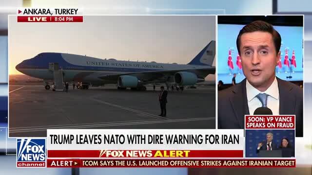 Lucas Tomlinson: Despite Launching Airstrikes into Iran and Saying He May Do It Again, Trump Says He Does Not Want to Return to War