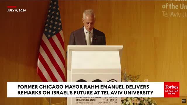 Rahm Emanuel Calls for Sanctioning ‘Every Israeli Found Attacking Palestinian Civilians’
