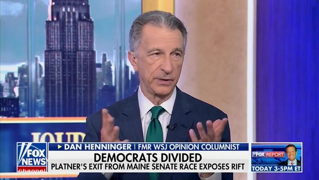 Henninger on Graham Platner: There’s a Battle Going on in the Dem Party, Between This Insurgency and the So-Called Dem Establishment