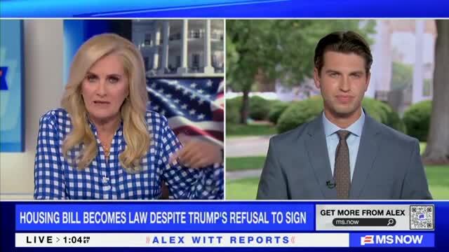MS NOW’s Traylor: Trump Said That He Will Not Sign the Housing Affordability Bill as Protest, Until the SAVE Act Goes Through
