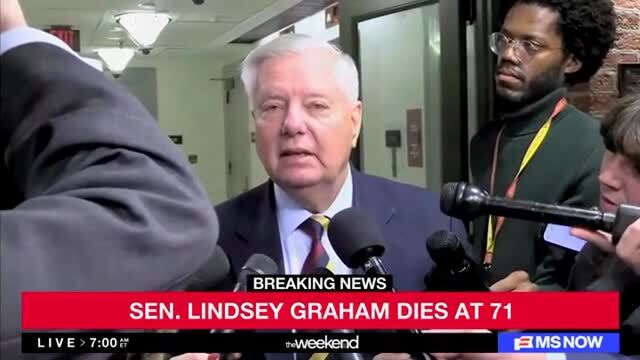 MS NOW: Senator Lindsey Graham Dies at the Age of 71