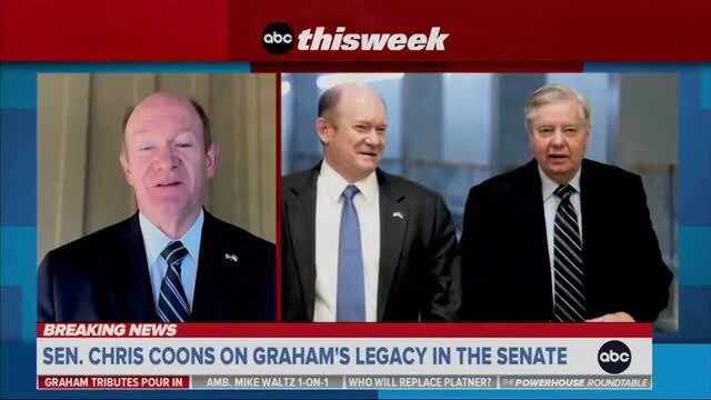 Chris Coons Hopes Bill for More Russian Tariffs Would Get Passed in Lindsey Graham’s Memory