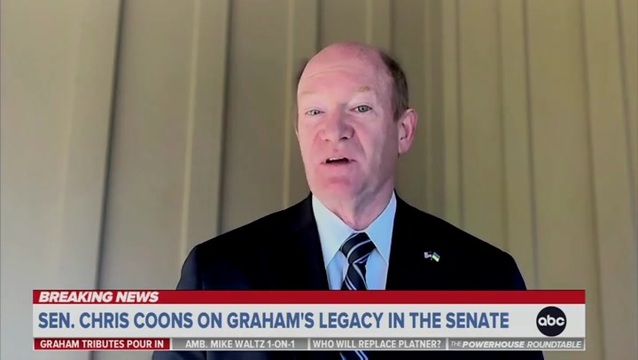 Chris Coons on ‘Getting Through’ Lindsey Graham’s Support for Trump: ‘I Love Him Like a Brother’ ... ‘I Want to Kill Him’ Yet ‘I’m Able to Forgive Him’