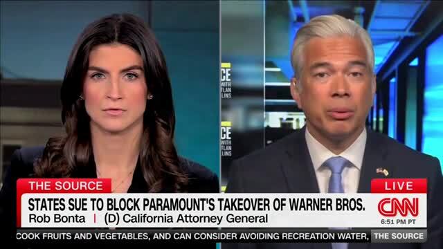 California A.G. Rob Bonta Files TRO and Preliminary Injunction to Block Paramount’s Takeover of Warner Bros.