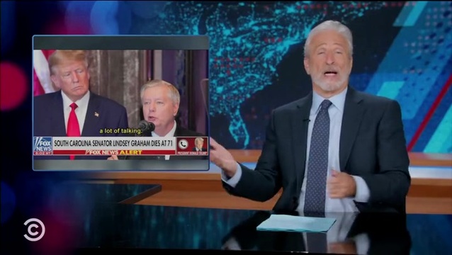 Jon Stewart: Donald Trump Has Quickly Moved to the ‘Sixth’ Stage of Grief over Lindsey Graham — ‘F*ck That Guy’