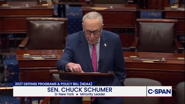 Sen. Schumer: ‘Donald Trump Is Drowning in the Strait of Hormuz’