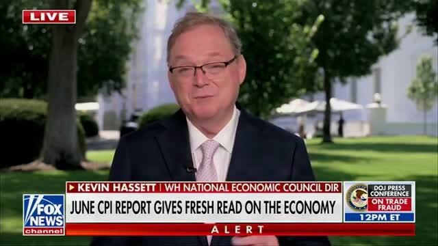 NEC Dir. Kevin Hassett on the June CPI: It’s Absolutely the Best Inflation Report We’ve Seen in About 6 Years