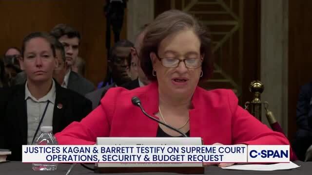 Justice Kagan on the 7% Increase in the Funding Request for the Court: ‘Recent Growth in the Court’s Budget Has Been Almost Entirely for Security Expenses’