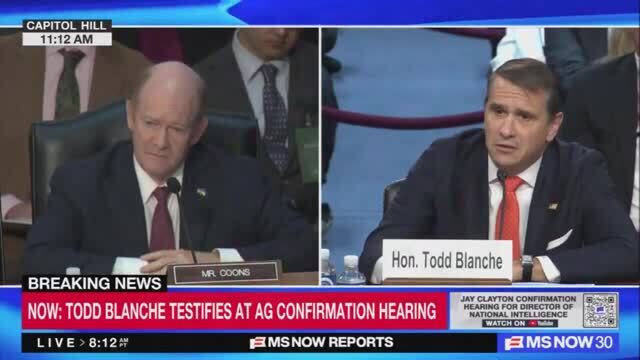 Todd Blanche on Whether the DoJ Is Independent from the W.H.: It ‘Is Part of the Executive’