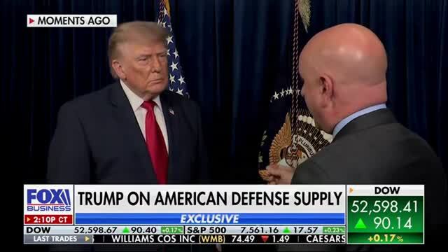 Trump: We’re Building Up Our Defense Supply ‘Very Rapidly’