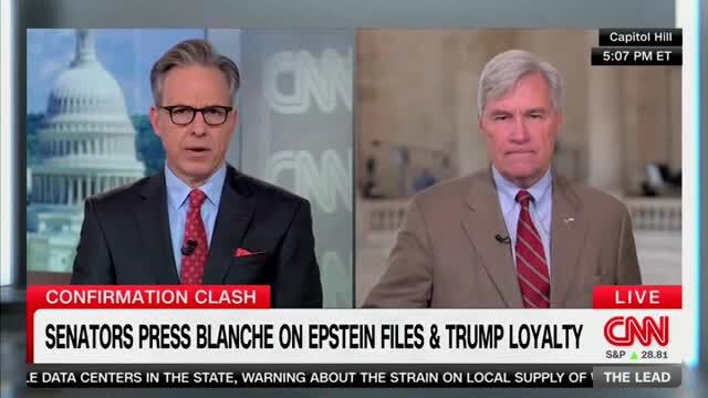 Sen. Whitehouse: Todd Blanche’s Capacity to Push Back on Bad Commands Coming from the W.H. ‘Seems To Be About Zero’