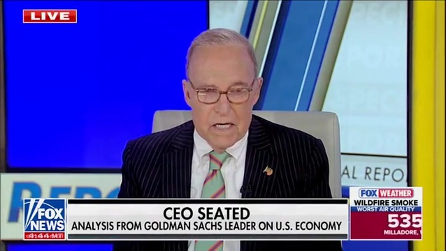 Larry Kudlow on the Economy: Goldman Sachs Leader’s Arguments Are Correct, the Technological and Productivity Advances Are Bringing Down Prices