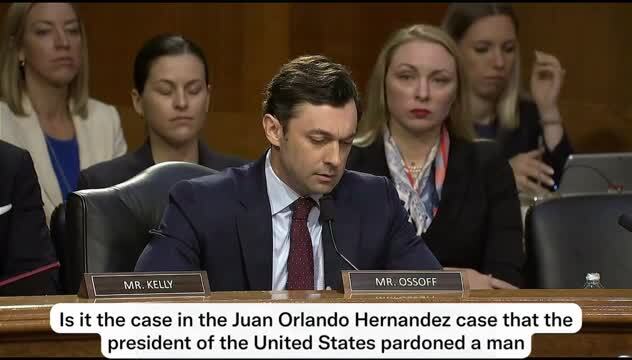 Jon Ossoff: ‘Did the POTUS Pardon a Convicted Narco Trafficker?’