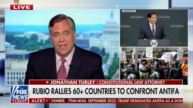 Turley: A Lot of Democrats Say Antifa Doesn’t Exist, But the Truth Is ‘They’re the Most Violent Anti-Free Speech Group in the World’