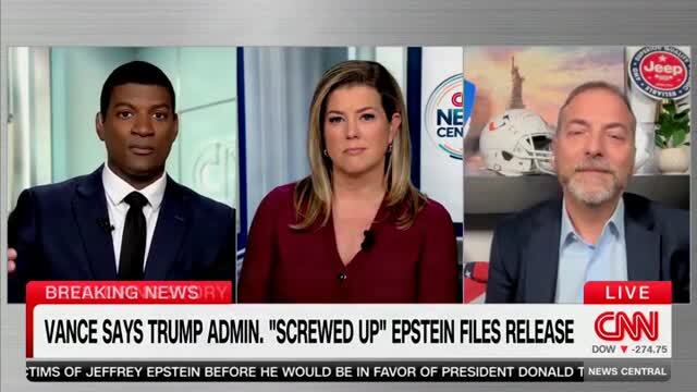 Chuck Todd: J.D. Vance Was Sort of Stabbing Trump in the Back When He Said They Screwed Up the Release of the Epstein Files