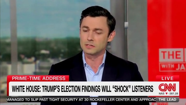 Sen. Ossoff: I Expect Trump’s Speech Tonight Will Be ‘Equal Parts Pathetic and Dangerous’
