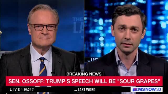 Jon Ossoff: Trump Is ‘Signaling His Plans to Come Right Here to Georgia — Attack the Election and Undermine Voting Rights’